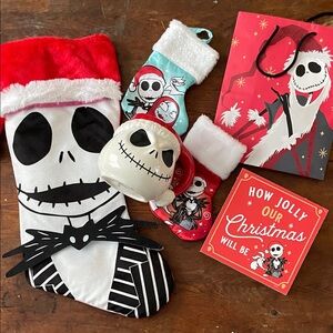 Jack Skellington Christmas Stocking Set